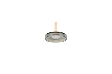 Pendel TRIO Celeste 1-del, Mattsvart/kromad/trä - 1-del, Mattsvart/kromad/trä - Belysning - Lampor & belysning inomhus - Fönsterlampa