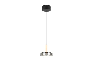 Pendel TRIO Celeste 1-del, Mattsvart/kromad/trä - 1-del, Mattsvart/kromad/trä - Belysning - Lampor & belysning inomhus - Fönsterlampa