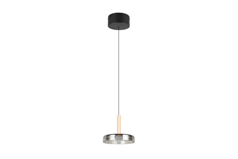 Pendel TRIO Celeste 1-del, Mattsvart/kromad/trä - 1-del, Mattsvart/kromad/trä - Belysning - Lampor & belysning inomhus - Fönsterlampa