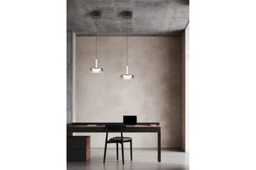 Pendel TRIO Celeste 1-del, Mattsvart/kromad/trä - 1-del, Mattsvart/kromad/trä - Belysning - Lampor & belysning inomhus - Fönsterlampa