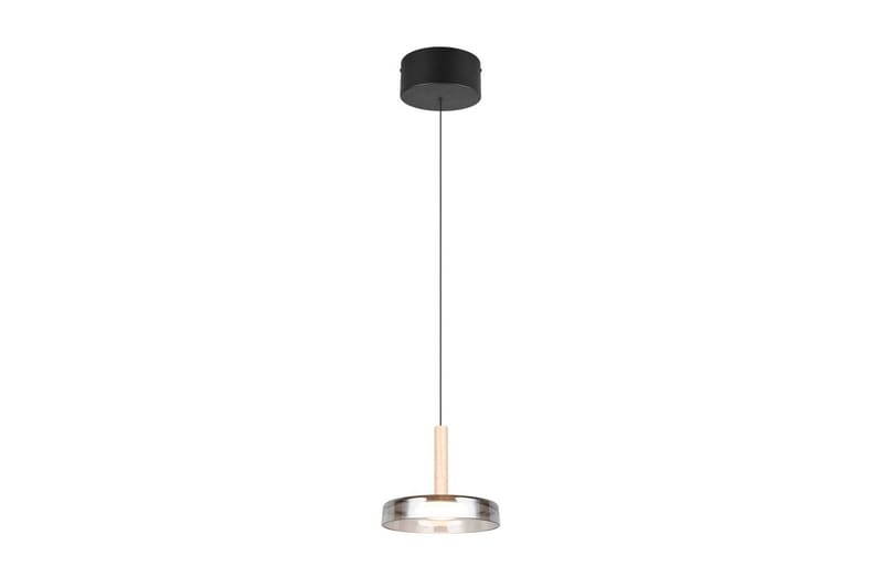 Pendel TRIO Celeste 1-del, Mattsvart/kromad/trä - 1-del, Mattsvart/kromad/trä - Belysning - Lampor & belysning inomhus - Fönsterlampa