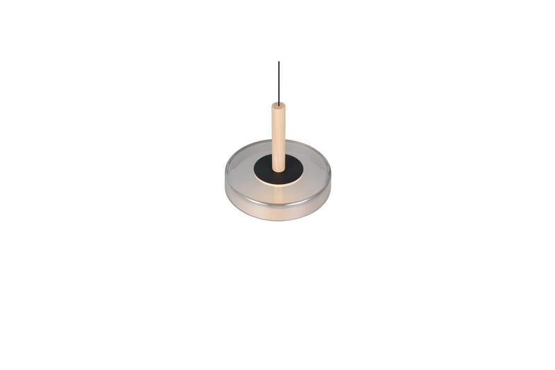 Pendel TRIO Celeste 1-del, Mattsvart/kromad/trä - 1-del, Mattsvart/kromad/trä - Belysning - Lampor & belysning inomhus - Fönsterlampa