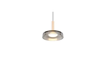 Pendel TRIO Celeste 1-del, Mattsvart/kromad/trä - 1-del, Mattsvart/kromad/trä - Belysning - Lampor & belysning inomhus - Fönsterlampa