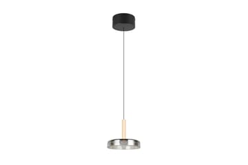 Pendel TRIO Celeste 1-del, Mattsvart/kromad/trä - 1-del, Mattsvart/kromad/trä - Belysning - Lampor & belysning inomhus - Fönsterlampa