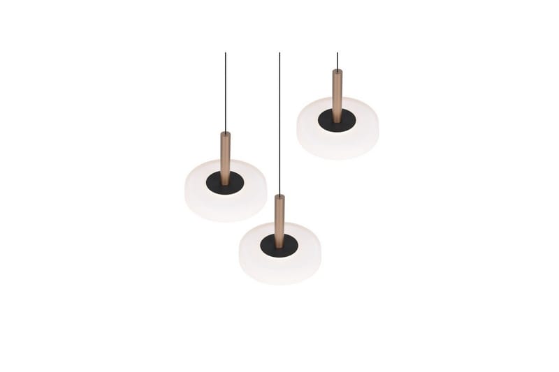 Pendel TRIO Celeste 3-del, Mattsvart/vit/kaffebrun - 3-del, Mattsvart/vit/kaffebrun - Belysning - Lampor & belysning inomhus - Fönsterlampa