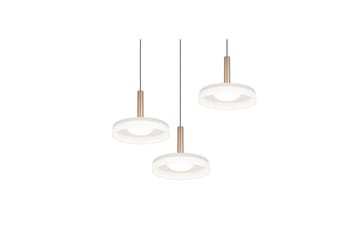 Pendel TRIO Celeste 3-del, Mattsvart/vit/kaffebrun - 3-del, Mattsvart/vit/kaffebrun - Belysning - Lampor & belysning inomhus - Fönsterlampa