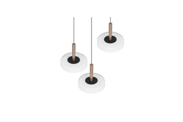 Pendel TRIO Celeste 3-del, Mattsvart/vit/kaffebrun - 3-del, Mattsvart/vit/kaffebrun - Belysning - Lampor & belysning inomhus - Fönsterlampa