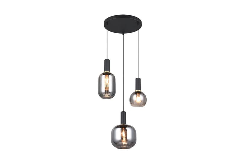 Pendel TRIO Diva 3-del, Mattsvart/kromad - 3-del, Mattsvart/kromad - Belysning - Lampor & belysning inomhus - Fönsterlampa