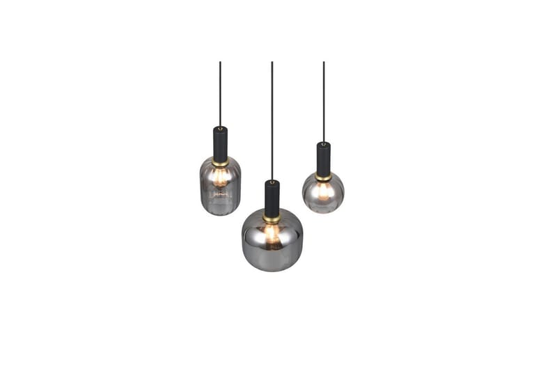 Pendel TRIO Diva 3-del, Mattsvart/kromad - 3-del, Mattsvart/kromad - Belysning - Lampor & belysning inomhus - Fönsterlampa