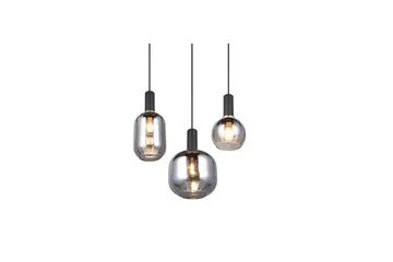 Pendel TRIO Diva 3-del, Mattsvart/kromad - 3-del, Mattsvart/kromad - Belysning - Lampor & belysning inomhus - Fönsterlampa