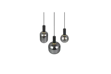 Pendel TRIO Diva 3-del, Mattsvart/kromad - 3-del, Mattsvart/kromad - Belysning - Lampor & belysning inomhus - Fönsterlampa