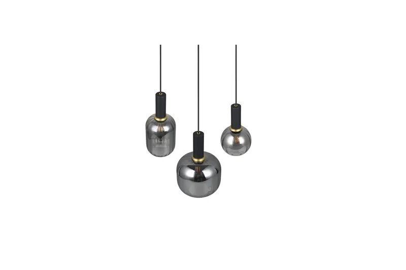 Pendel TRIO Diva 3-del, Mattsvart/kromad - 3-del, Mattsvart/kromad - Belysning - Lampor & belysning inomhus - Fönsterlampa