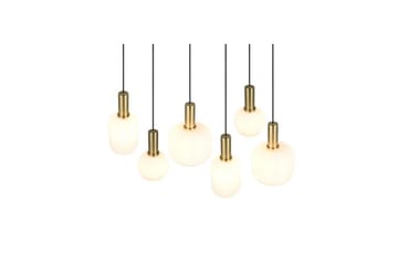 Pendel TRIO Diva 6-del, Mattmässing/vit - 6-del, Mattmässing/vit - Belysning - Lampor & belysning inomhus - Fönsterlampa