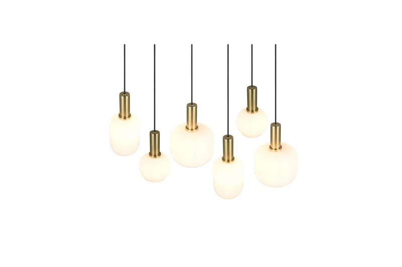 Pendel TRIO Diva 6-del, Mattmässing/vit - 6-del, Mattmässing/vit - Belysning - Lampor & belysning inomhus - Fönsterlampa