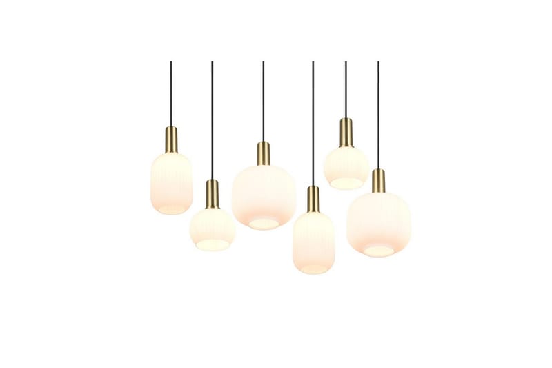 Pendel TRIO Diva 6-del, Mattmässing/vit - 6-del, Mattmässing/vit - Belysning - Lampor & belysning inomhus - Fönsterlampa