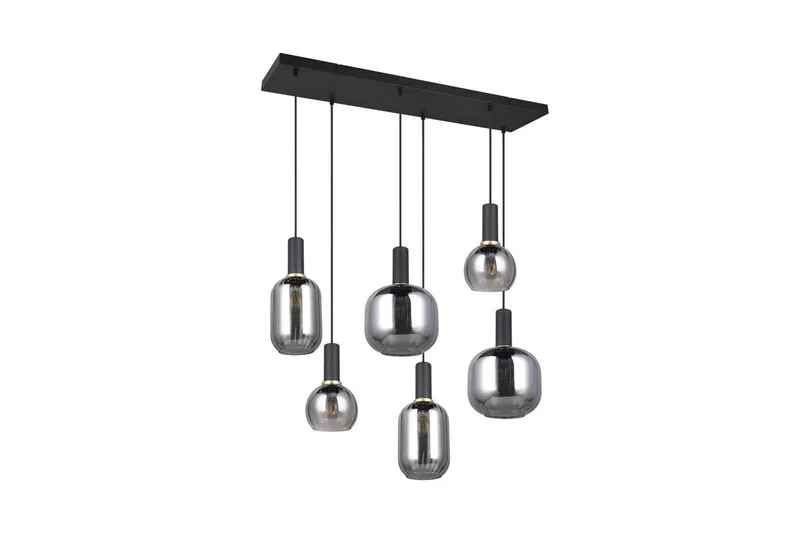Pendel TRIO Diva 6-del, Mattsvart/kromad - 6-del, Mattsvart/kromad - Belysning - Lampor & belysning inomhus - Fönsterlampa