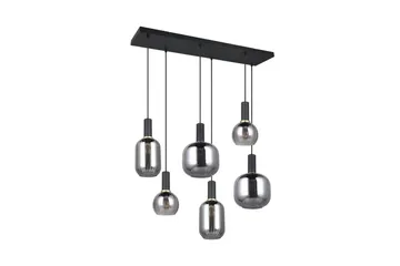 Pendel TRIO Diva 6-del, Mattsvart/kromad - 6-del, Mattsvart/kromad - Belysning - Lampor & belysning inomhus - Fönsterlampa