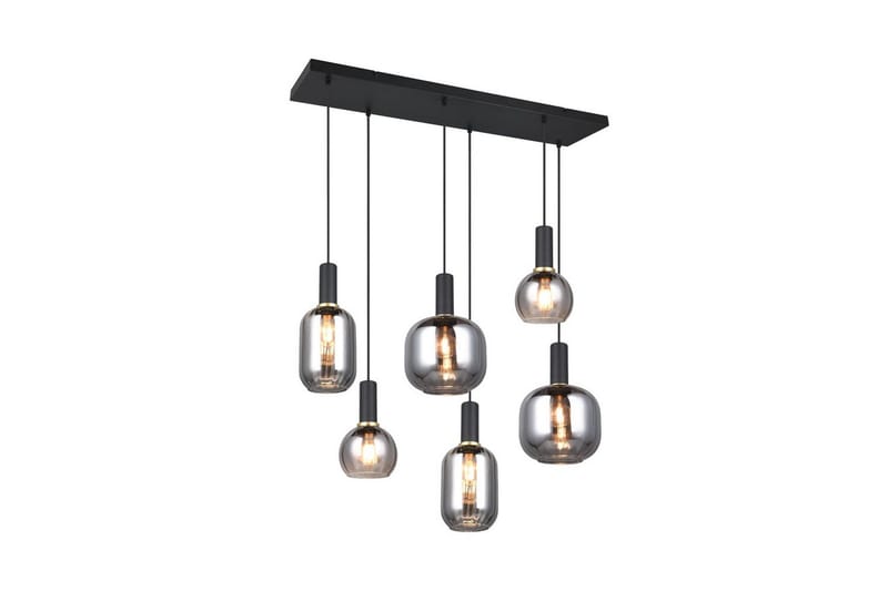 Pendel TRIO Diva 6-del, Mattsvart/kromad, 6-del, Mattsvart/kromad