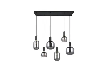 Pendel TRIO Diva 6-del, Mattsvart/kromad - 6-del, Mattsvart/kromad - Belysning - Lampor & belysning inomhus - Fönsterlampa