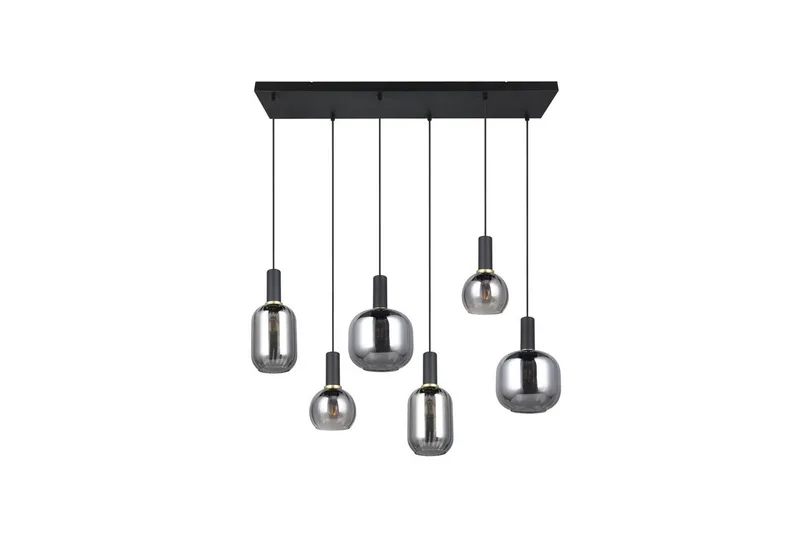 Pendel TRIO Diva 6-del, Mattsvart/kromad - 6-del, Mattsvart/kromad - Belysning - Lampor & belysning inomhus - Fönsterlampa