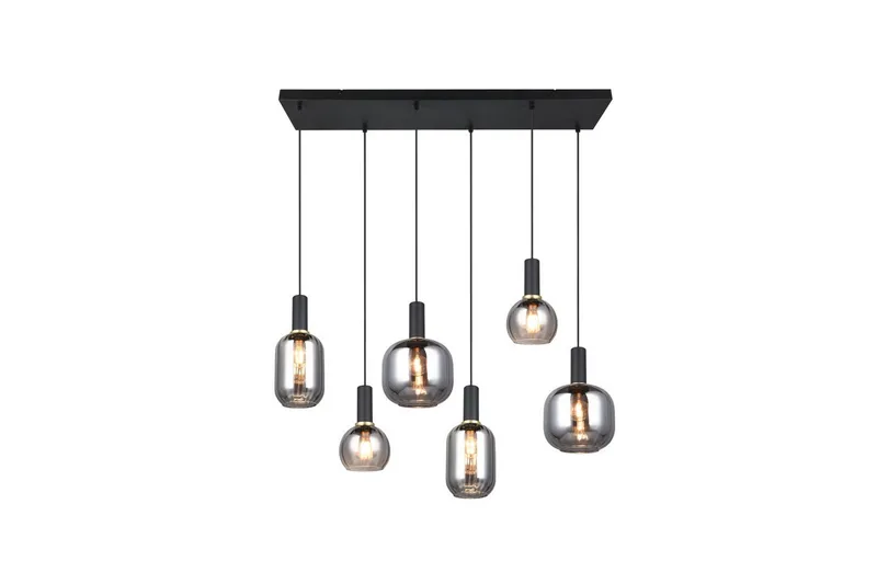 Pendel TRIO Diva 6-del, Mattsvart/kromad - 6-del, Mattsvart/kromad - Belysning - Lampor & belysning inomhus - Fönsterlampa