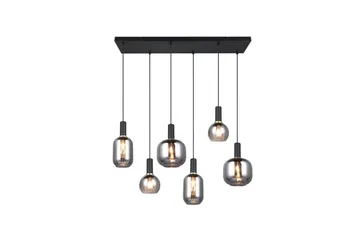 Pendel TRIO Diva 6-del, Mattsvart/kromad - 6-del, Mattsvart/kromad - Belysning - Lampor & belysning inomhus - Fönsterlampa