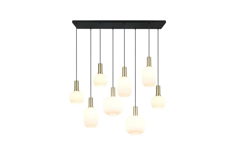 Pendel TRIO Diva 8-del, Mattmässing/vit - 8-del, Mattmässing/vit - Belysning - Lampor & belysning inomhus - Fönsterlampa