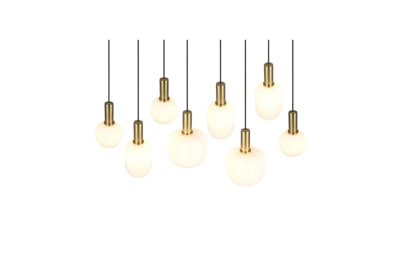 Pendel TRIO Diva 8-del, Mattmässing/vit - 8-del, Mattmässing/vit - Belysning - Lampor & belysning inomhus - Fönsterlampa