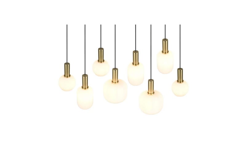 Pendel TRIO Diva 8-del, Mattmässing/vit - 8-del, Mattmässing/vit - Belysning - Lampor & belysning inomhus - Fönsterlampa