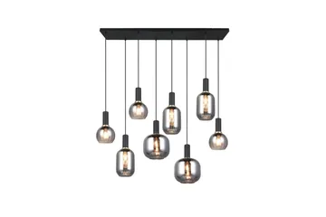 Pendel TRIO Diva 8-del, Mattsvart/kromad - 8-del, Mattsvart/kromad - Belysning - Lampor & belysning inomhus - Fönsterlampa