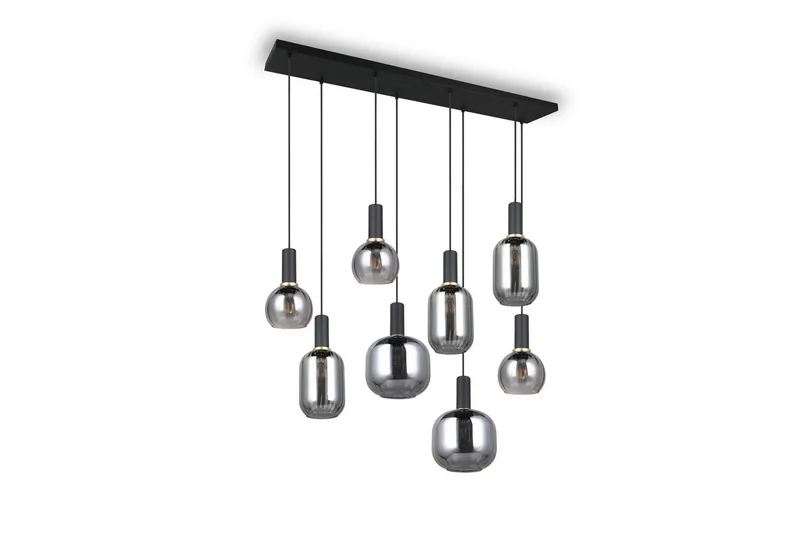 Pendel TRIO Diva 8-del, Mattsvart/kromad - 8-del, Mattsvart/kromad - Belysning - Lampor & belysning inomhus - Fönsterlampa