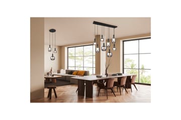 Pendel TRIO Diva 8-del, Mattsvart/kromad - 8-del, Mattsvart/kromad - Belysning - Lampor & belysning inomhus - Fönsterlampa