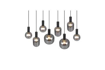 Pendel TRIO Diva 8-del, Mattsvart/kromad - 8-del, Mattsvart/kromad - Belysning - Lampor & belysning inomhus - Fönsterlampa