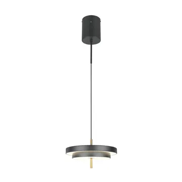 Pendel TRIO Keaton - 1 lampa 40 cm, Mattsvart/Mässing - Belysning - Lampor & belysning inomhus - Fönsterlampa