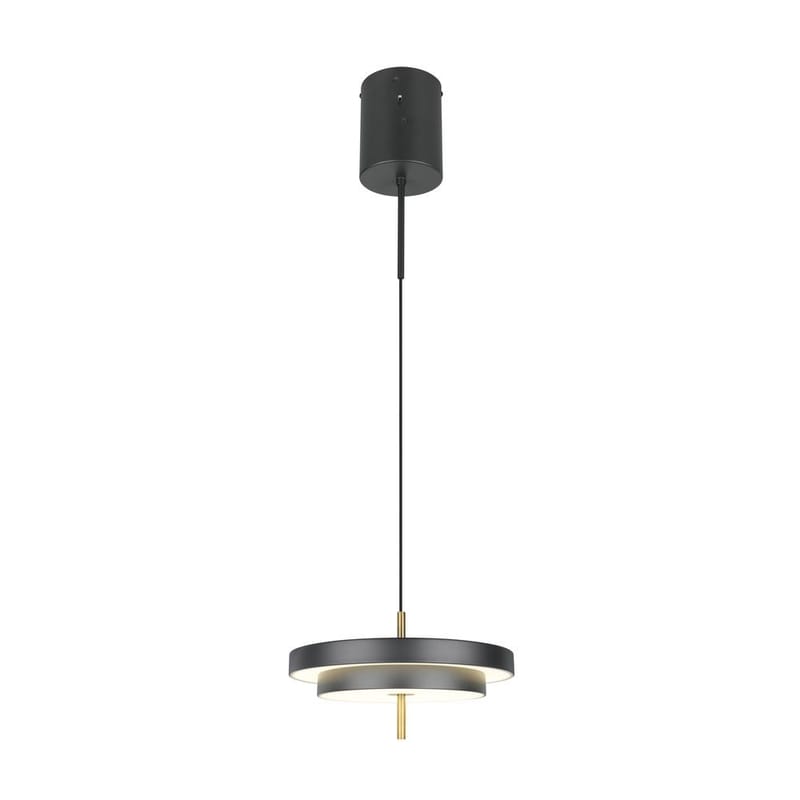 Pendel TRIO Keaton - 1 lampa 40 cm, Mattsvart/Mässing - Belysning - Lampor & belysning inomhus - Fönsterlampa