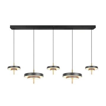 Pendel TRIO Keaton - 5 lampor, Mattsvart/Mässing - Belysning - Lampor & belysning inomhus - Fönsterlampa