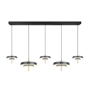 Pendel TRIO Keaton - 5 lampor, Mattsvart/Mässing - Belysning - Lampor & belysning inomhus - Fönsterlampa