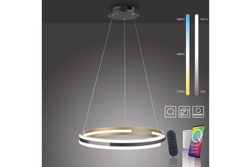 Q-Beluga Paul Neuhaus Taklampa - Brass - Belysning - Lampor & belysning inomhus - Fönsterlampa