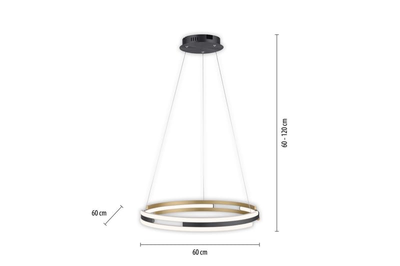 Q-Beluga Paul Neuhaus Taklampa - Brass - Belysning - Lampor & belysning inomhus - Fönsterlampa