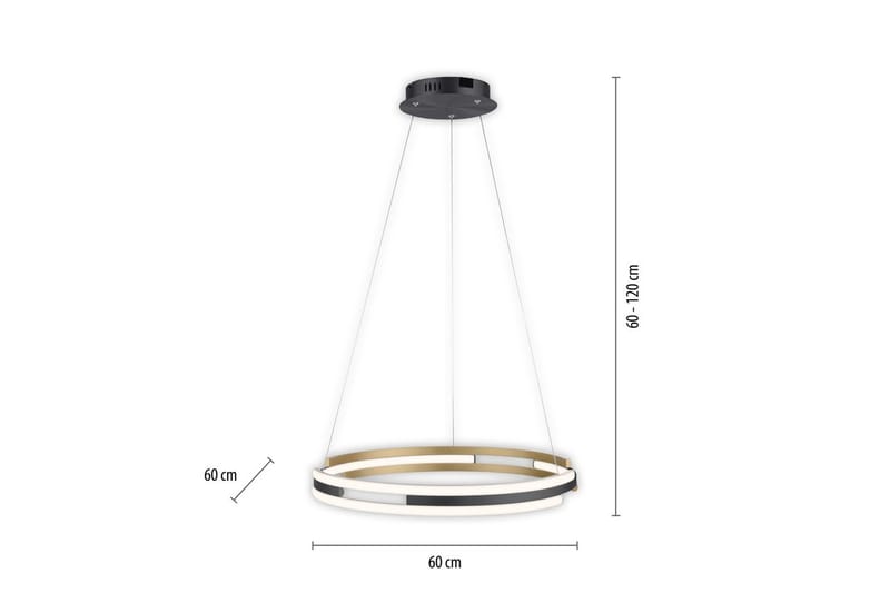 Q-Beluga Paul Neuhaus Taklampa - Brass - Belysning - Lampor & belysning inomhus - Fönsterlampa