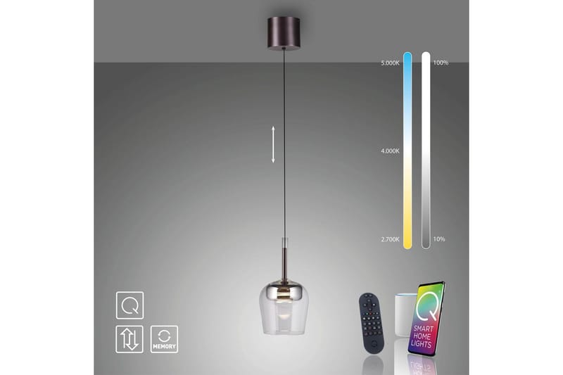 Q-Kon Paul Neuhaus Taklampa - Silver - Belysning - Lampor & belysning inomhus - Fönsterlampa