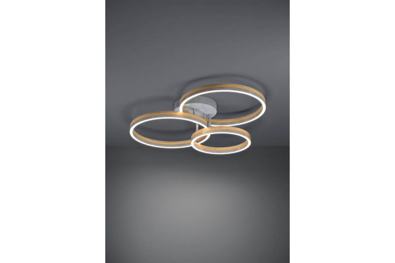 Takbelysning Eglo Cadinaro Grå/Trä Rund - Belysning - Lampor & belysning inomhus - Fönsterlampa