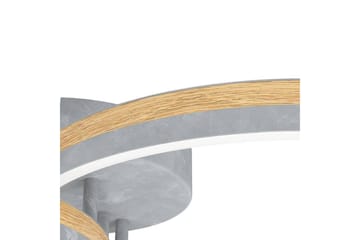 Takbelysning Eglo Cadinaro Grå/Trä Rund - Belysning - Lampor & belysning inomhus - Fönsterlampa