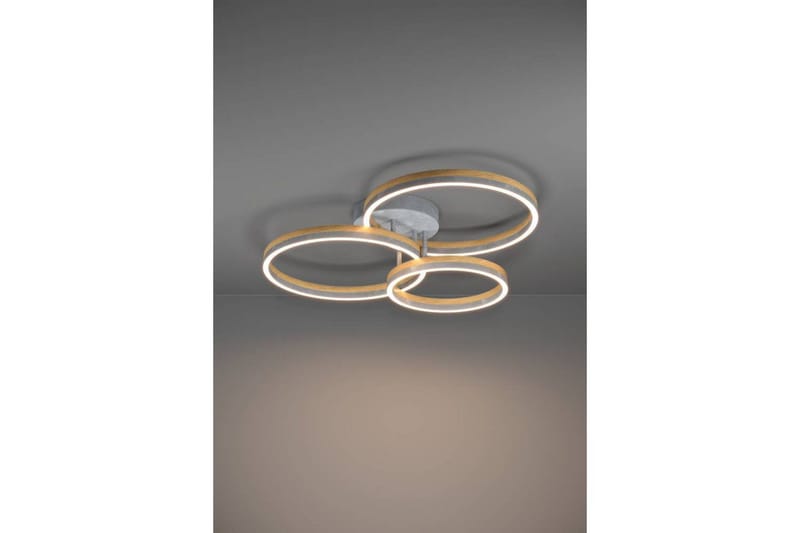 Takbelysning Eglo Cadinaro Grå/Trä Rund - Belysning - Lampor & belysning inomhus - Fönsterlampa