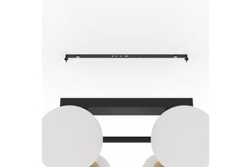 Takbelysning Eglo Paz Opalvit/Svart Mässing med 6 Lampor - Belysning - Lampor & belysning inomhus - Fönsterlampa