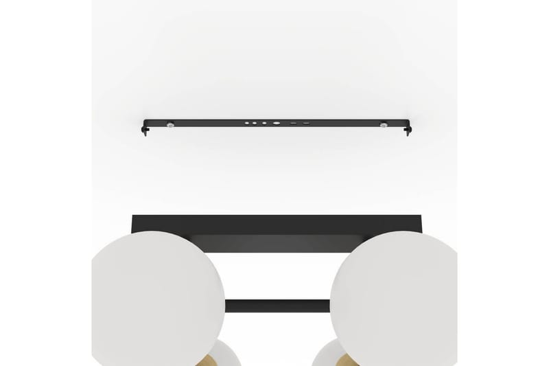 Takbelysning Eglo Paz Opalvit/Svart Mässing med 6 Lampor - Belysning - Lampor & belysning inomhus - Fönsterlampa