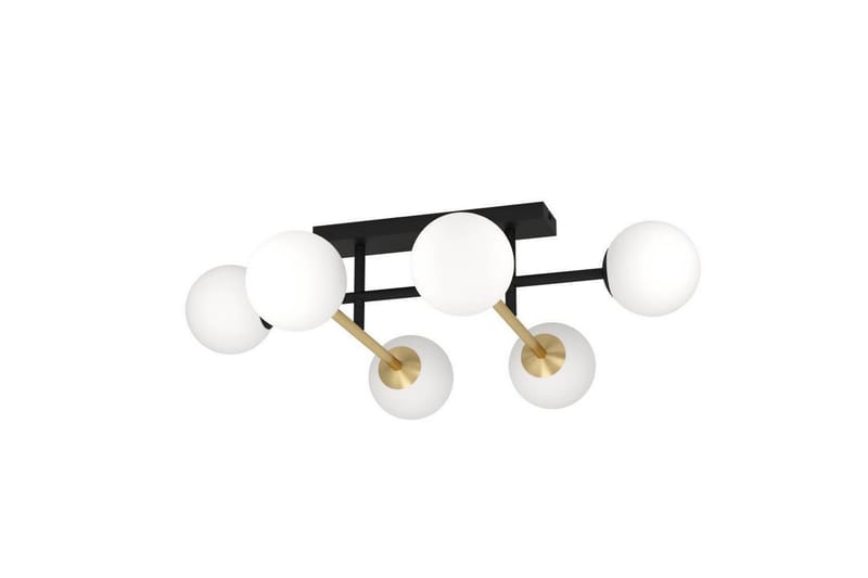 Takbelysning Eglo Paz Opalvit/Svart Mässing med 6 Lampor - Belysning - Lampor & belysning inomhus - Fönsterlampa