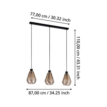 Taklampa Adwickle med 3 Lampor - 14,5 cm - Belysning - Lampor & belysning inomhus - Fönsterlampa