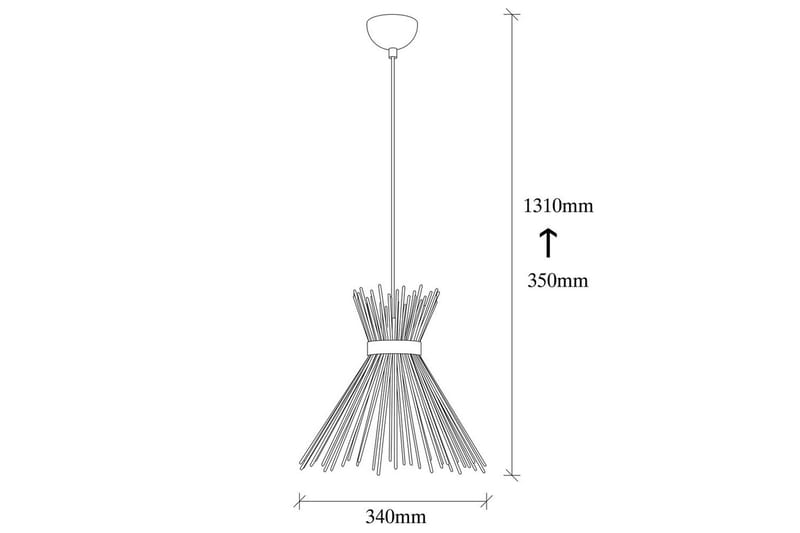 Taklampa Afroz Svart Enkeluttag - Enkeluttag - Belysning - Lampor & belysning inomhus - Fönsterlampa