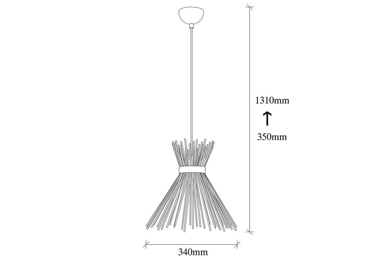 Taklampa Afroz Svart Enkeluttag - Enkeluttag - Belysning - Lampor & belysning inomhus - Fönsterlampa